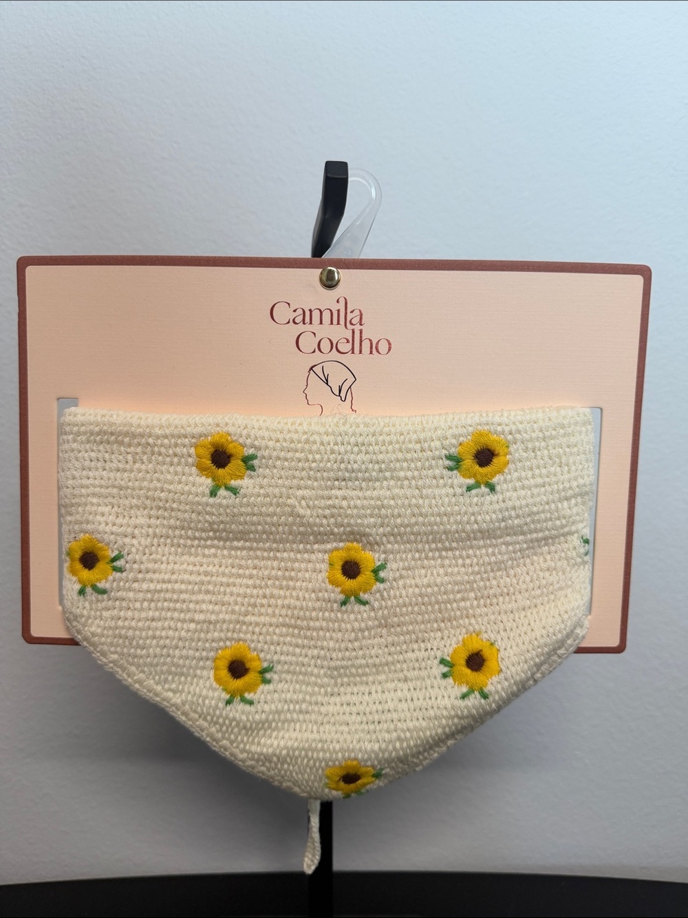 Camila Coelho | Yellow Flower Head Scarf 🌼